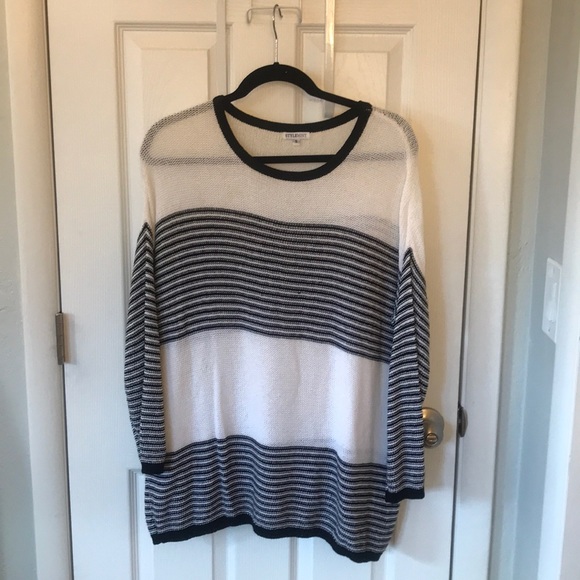 Oversized Striped Sweater - Picture 1 of 3